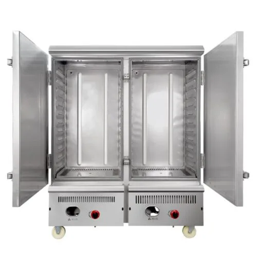 FOMAC Gas Rice Steaming Cart 24 Tray RSC-GYR24 - Image 4